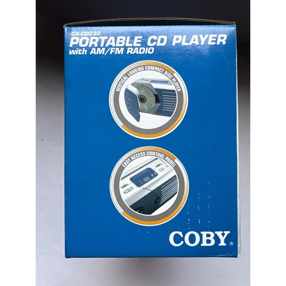 Coby CX-CD232 Portable CD Player‎ with AM/FM Radio Mini Music Box New In Box - Picture 4 of 5